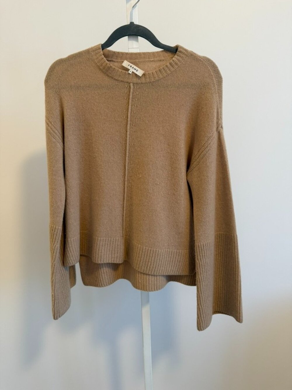 Frame Tan Cashmere Sweater - Size S
